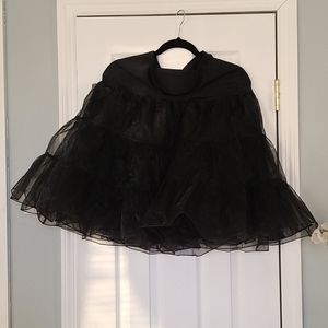 Black Crinoline Petticoat Slip
